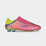 CHARLY Fuchsia Yellow Leyendas Soccer Cleats for Men Zinetik 26 Select