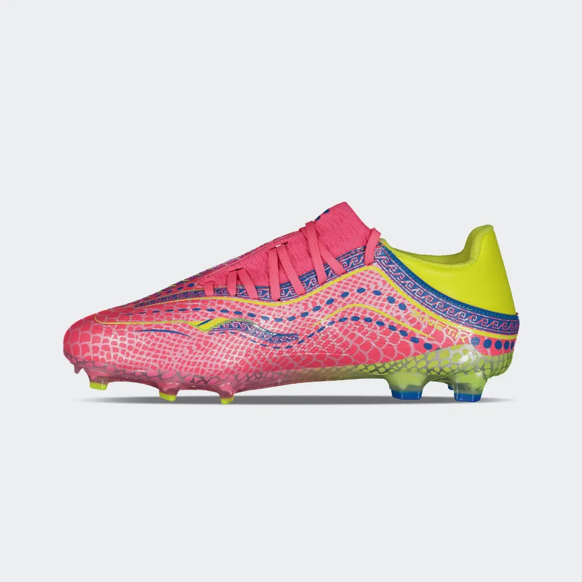 CHARLY Fuchsia Yellow Leyendas Soccer Cleats for Men Zinetik 26 Select
