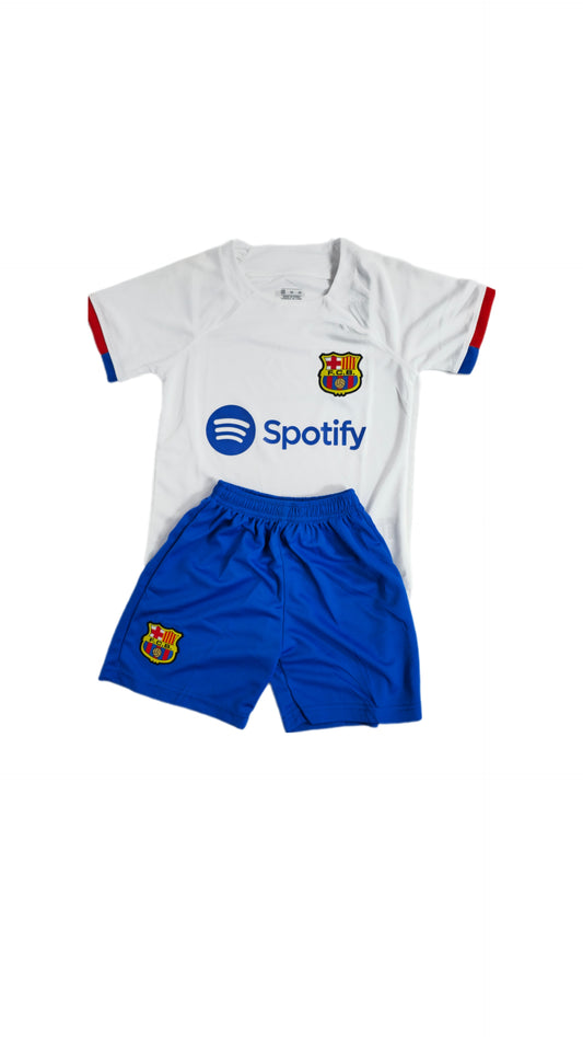 Barcelona Away Kids Uniforms