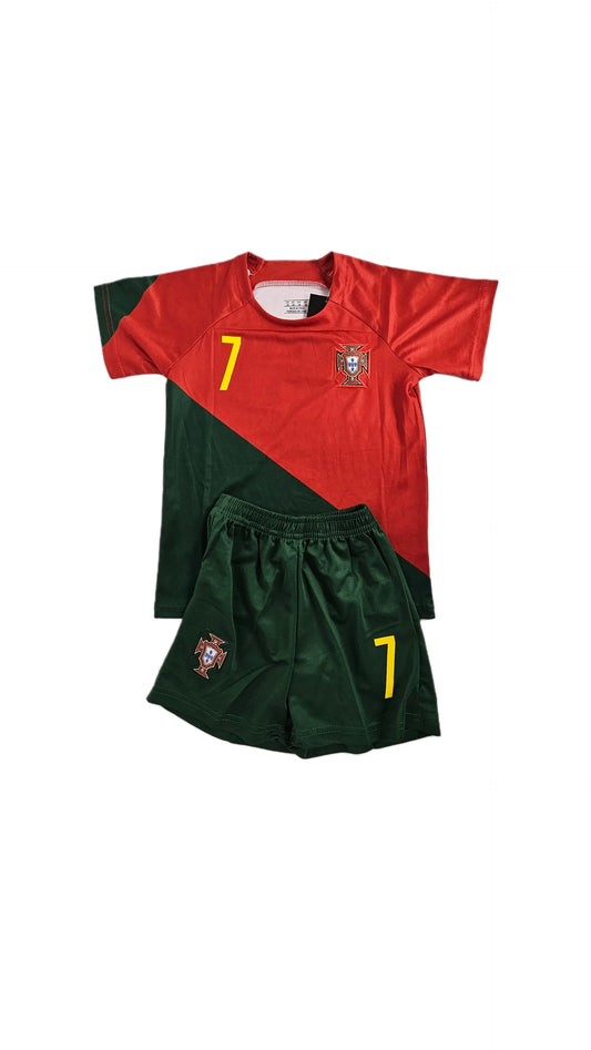 Portugal Home Kids Uniforms Ronaldo