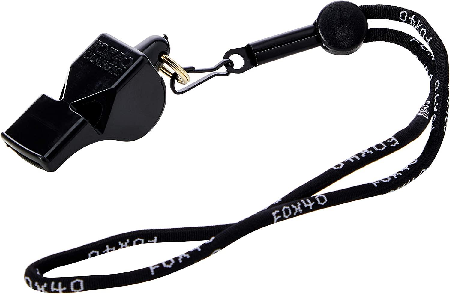 Fox 40 Classic Official Referee Whistle with Breakaway Lanyard