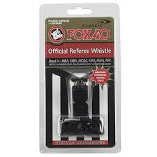 Fox 40 Classic Official Referee Whistle with Breakaway Lanyard