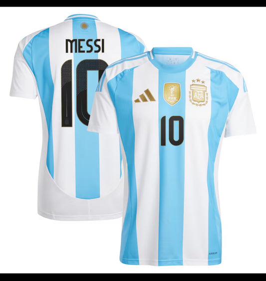 Lionel Messi Argentina 2024 Home Jersey - White