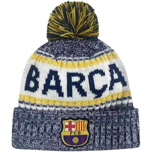 FC Barcelona Barca Pom Beanie by Icon Sports