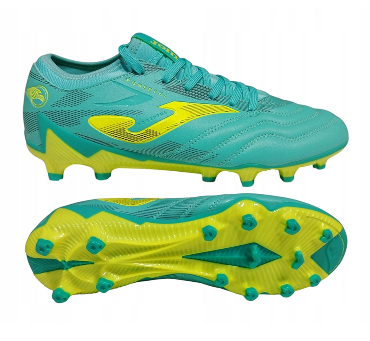 Joma Powerful FG football boots- Turquoise Firm Ground