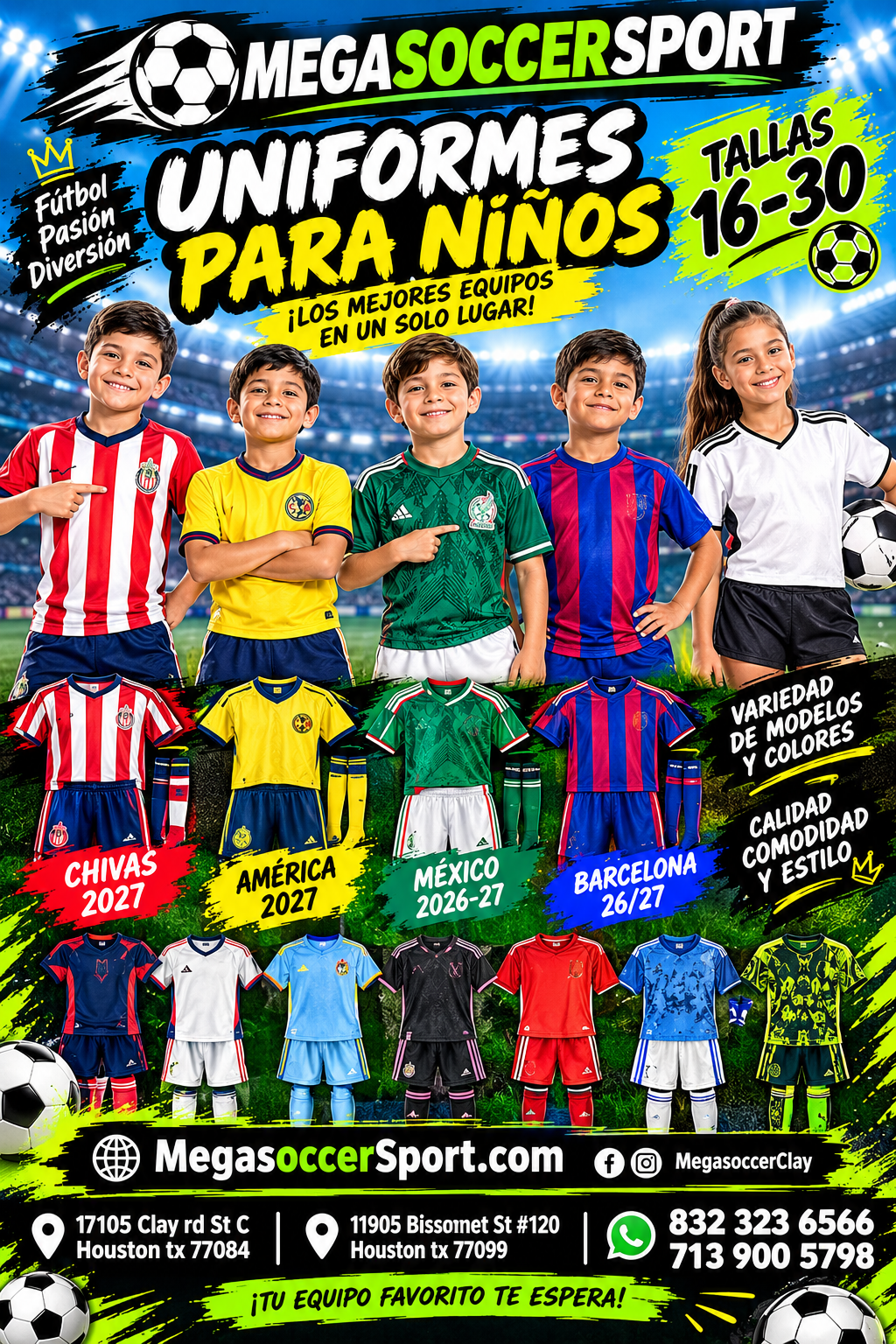 Uniforms Kids/uniformes de niños