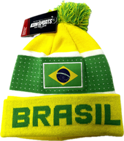 Brazil Adult Winter Soccer Beanie