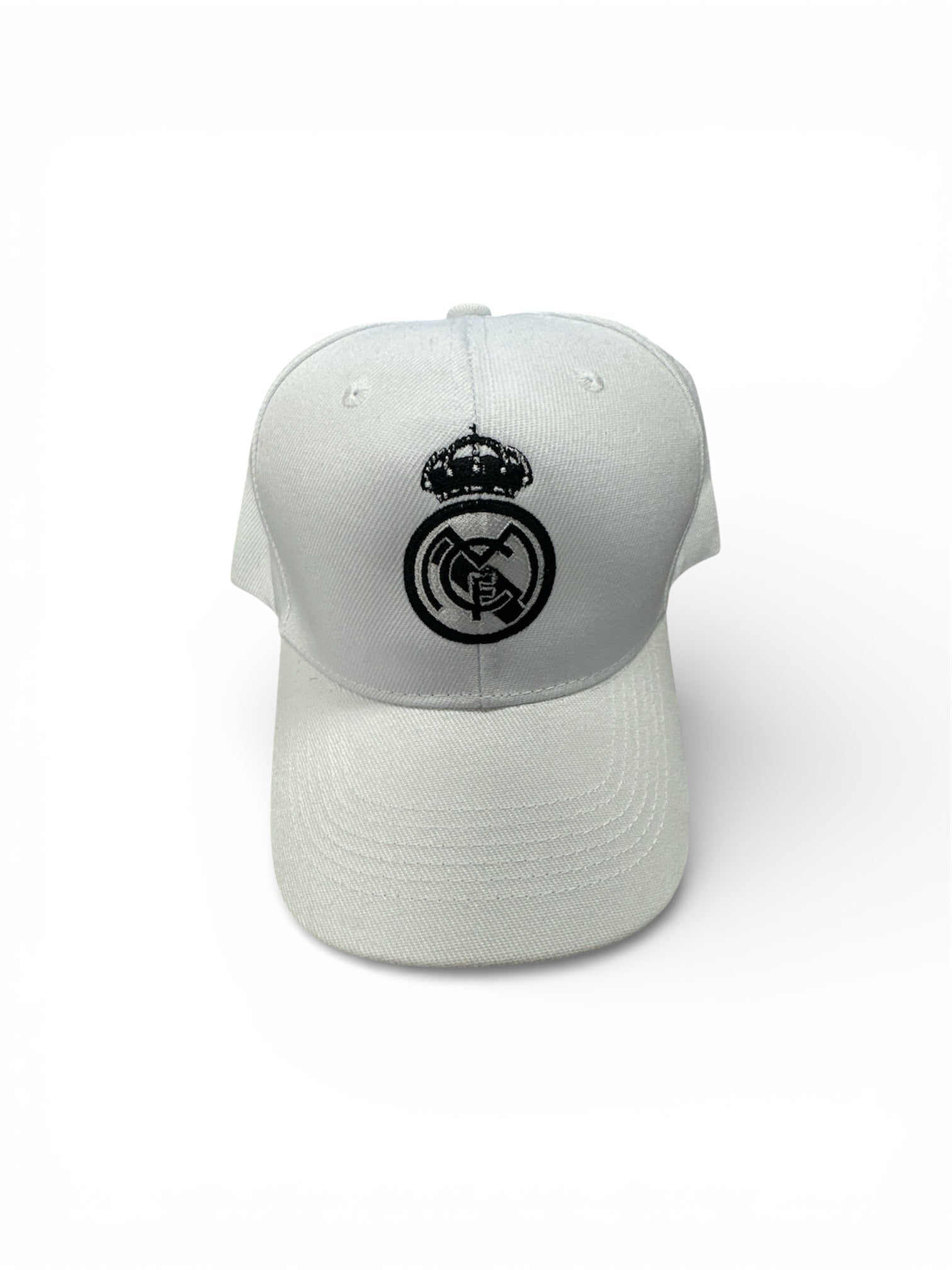 Real Madrid white Logo black