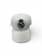 Real Madrid white Logo black