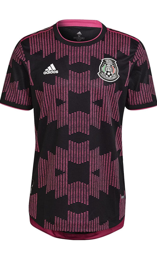 2021-22 Mexico Home Jersey - Black-Real Magenta