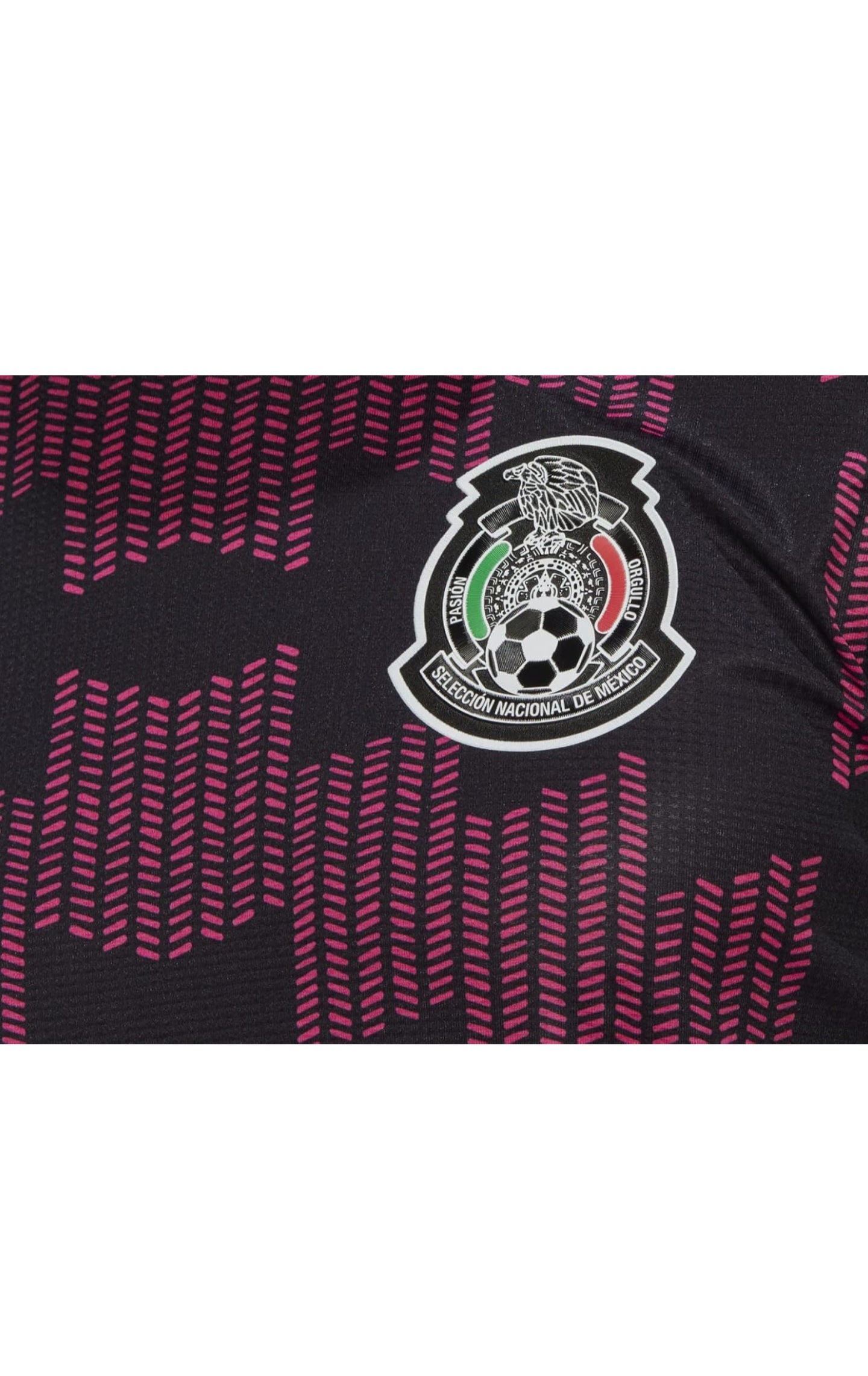 2021-22 Mexico Home Jersey - Black-Real Magenta