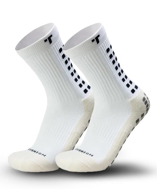 TRUsox 3.0 Twin Pack: 2 WHITE Cushioned