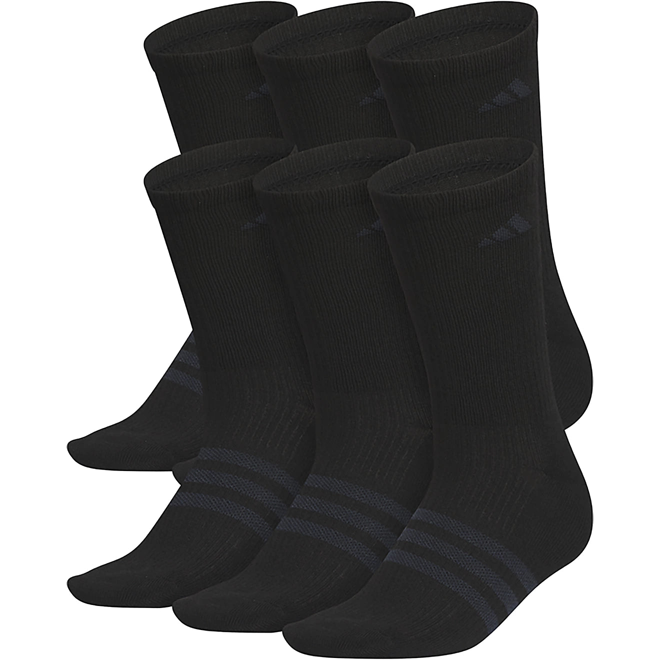 ADIDAS Men's Superlite 3.0 Crew Socks 6-Pack/BLACK