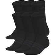 ADIDAS Men's Superlite 3.0 Crew Socks 6-Pack/BLACK
