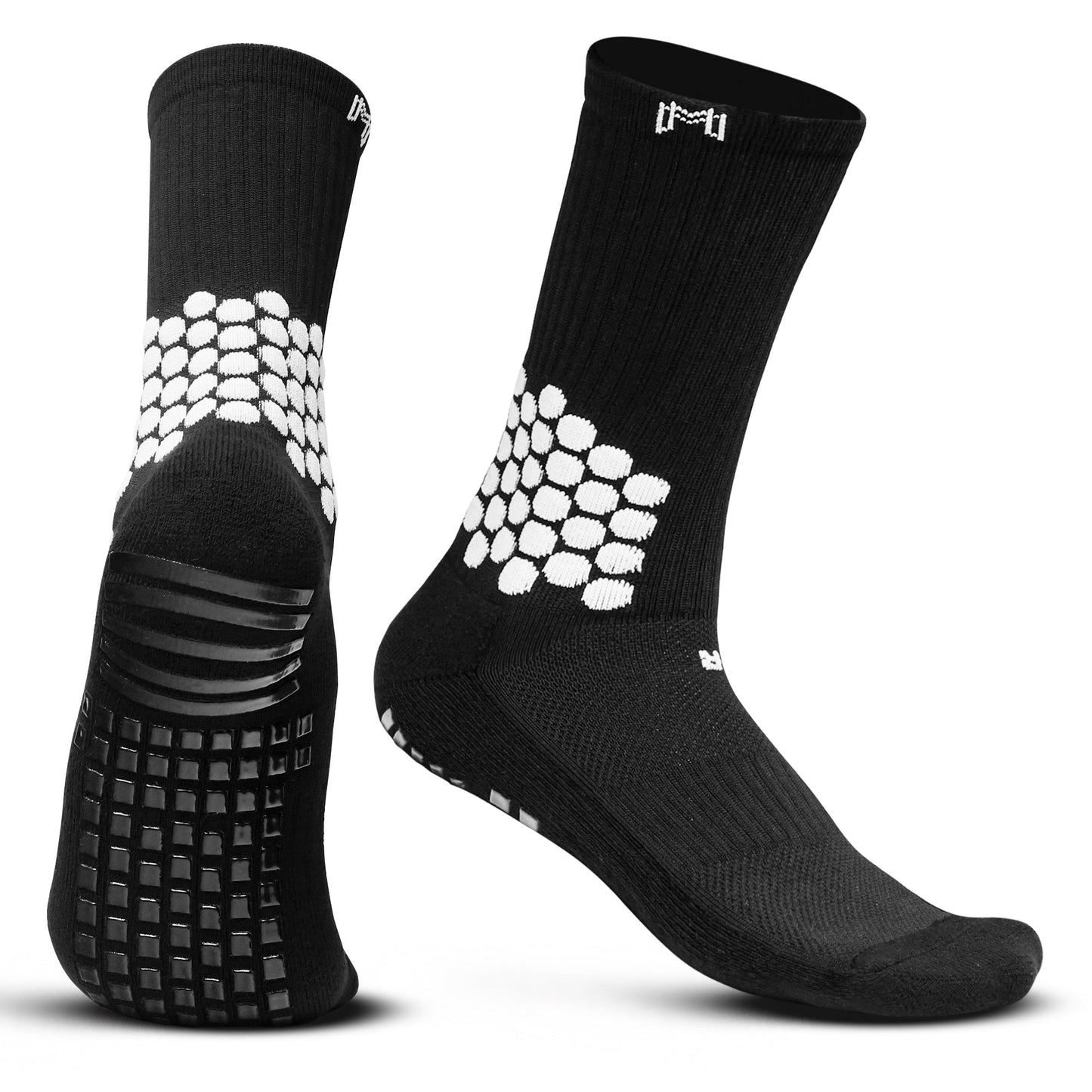 MEDICAPTAIN Soccer Grip Socks with Cushioned Ankle Protection